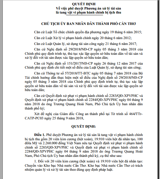 Đổi 100 USD bị phạt 90 triệu đồng: Số kim cương tịch thu tại tiệm vàng được xử lý thế nào ảnh 1