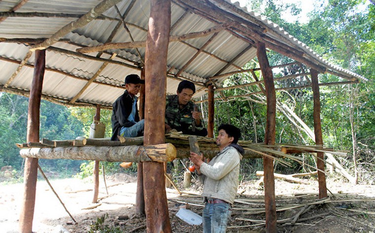 Dân dựng trại thay phiên bảo vệ gần 1.000 ha rừng ảnh 1