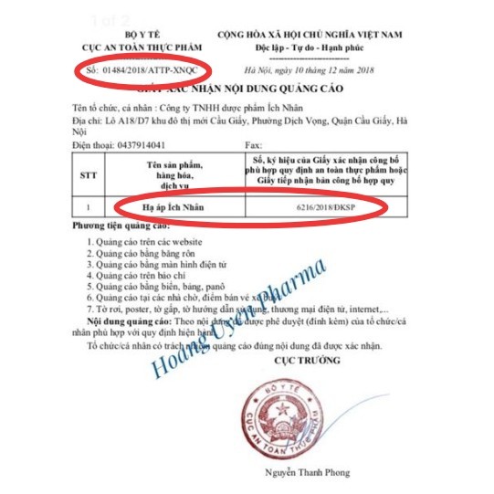Người bệnh cần tỉnh táo nếu không sẽ rơi vào “ma trận” quảng cáo sản phẩm Hạ Áp Ích Nhân ảnh 4