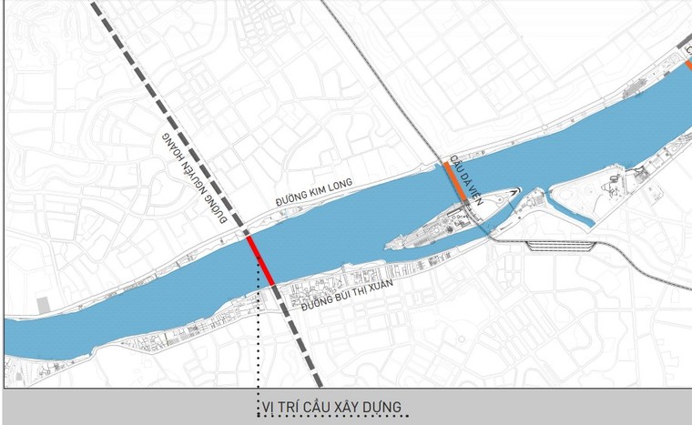 Tác phẩm chung khảo thiết kế cầu vượt sông Hương bị chê kém ấn tượng ảnh 1