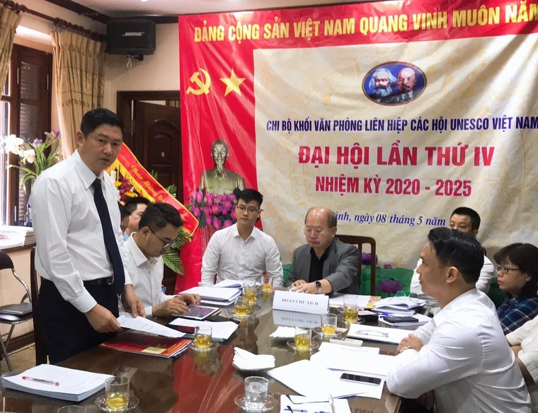 Tổ chức thành công Đại hội lần IV Chi bộ Khối văn phòng Liên hiệp các hội UNESCO Việt Nam ảnh 2