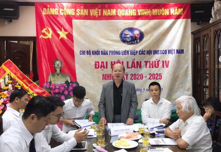 Tổ chức thành công Đại hội lần IV Chi bộ Khối văn phòng Liên hiệp các hội UNESCO Việt Nam ảnh 1