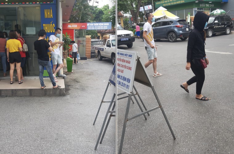 Bảo vệ tiếp tay cho ‘xe cấp cứu dù’ lộng hành ở bệnh viện Việt Đức? ảnh 1