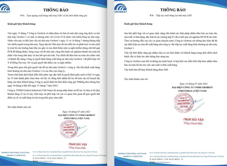 Đồng Nai: Hết sức cẩn trọng với ca nhiễm COVID-19 tại Công ty GroBest ảnh 1