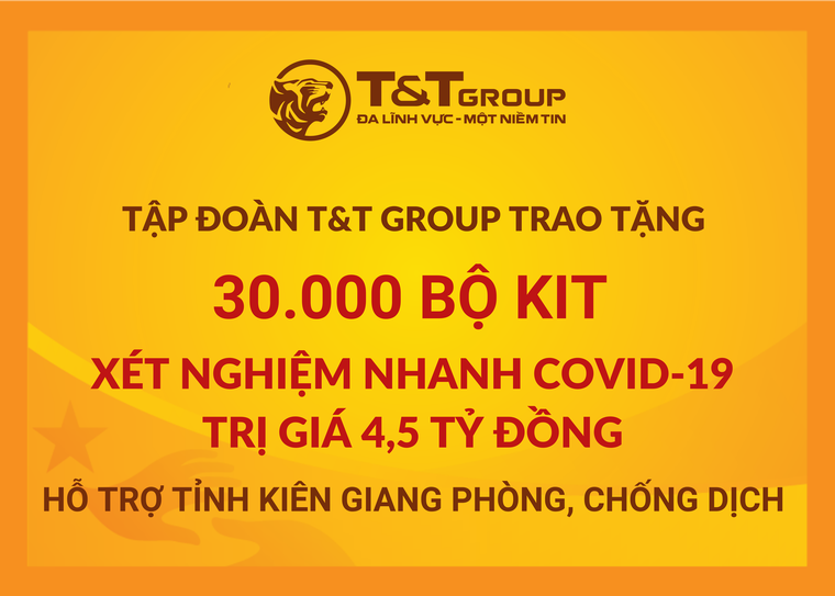 T&T Group trao tặng 50.000 bộ kit xét nghiệm nhanh COVID-19 cho Thanh Hoá và Kiên Giang ảnh 1