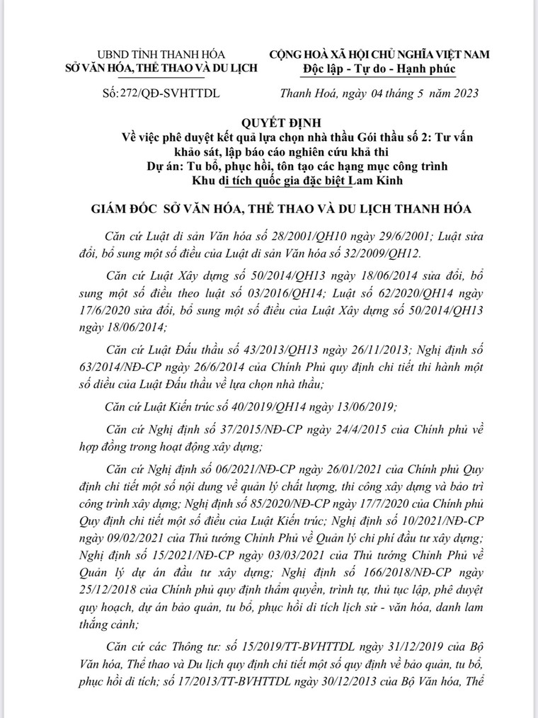 Thanh Hóa: Doanh nghiệp vi phạm vẫn trúng thầu tại dự án tôn tạo Di sản Lam Kinh ảnh 3