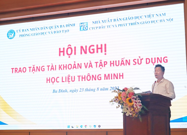 Giáo dục Ba Đình đẩy mạnh chuyển đổi số với giải pháp Học liệu thông minh ảnh 1