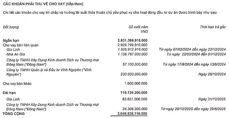 Dòng tiền kinh doanh âm, Bất động sản An Gia vẫn mang 3.000 tỷ đi cho vay ảnh 1