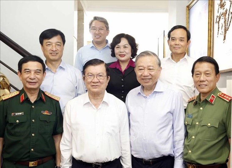 Tổng Bí thư, Chủ tịch nước Tô Lâm thăm các đồng chí nguyên lãnh đạo Đảng, Nhà nước và Mẹ Việt Nam Anh hùng ảnh 2