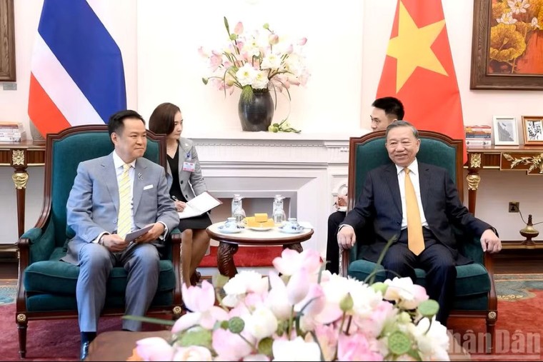 Tổng Bí thư, Chủ tịch nước Tô Lâm tiếp Thủ tướng Thái Lan ảnh 1