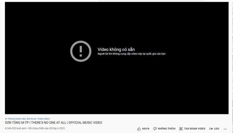 Sơn Tùng gỡ MV mới phát hành, lên tiếng xin lỗi khán giả ảnh 1