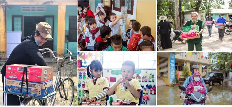 Vinamilk chung tay chia sẻ khó khăn với đồng bào miền Trung ảnh 6