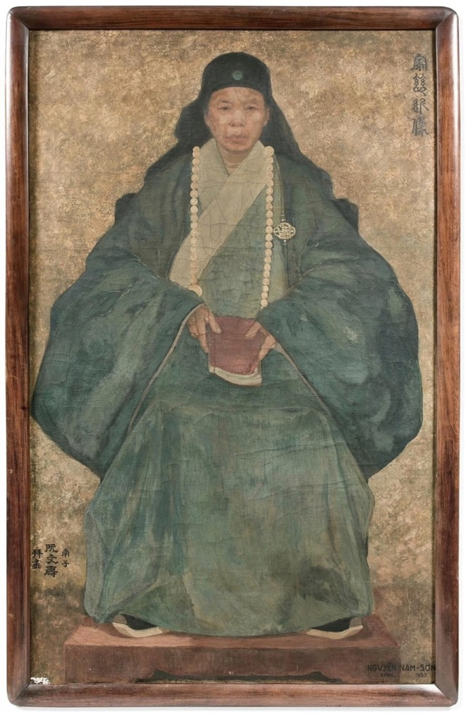 Tranh của họa sĩ Nguyễn Nam Sơn gây bất ngờ trong phiên đấu giá trực tuyến ảnh 1