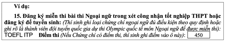 Bộ GD&ĐT hướng dẫn cách điền phiếu đăng ký dự thi tốt nghiệp THPT 2023 ảnh 3