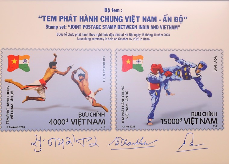 Phát hành ‘Tem phát hành chung Việt Nam - Ấn Độ’ ảnh 1