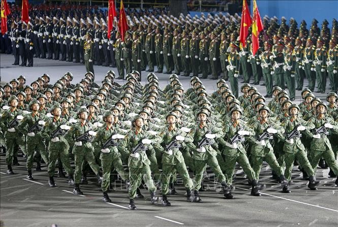 50 năm thống nhất đất nước: Tổng hợp luyện diễu binh, diễu hành lần thứ hai ảnh 8