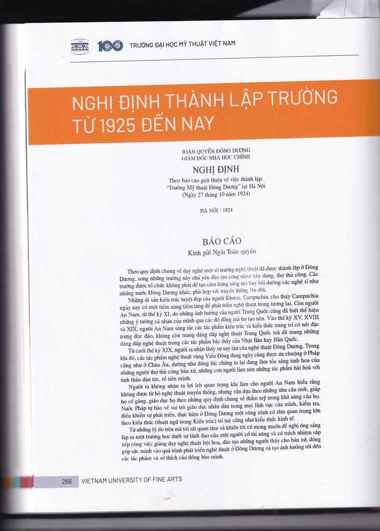 Nhặt sạn Dấu ấn 100 năm Trường Đại học Mỹ thuật Việt Nam – Kỳ 4: Nghi vấn về mốc thời gian thành lập trường? ảnh 1