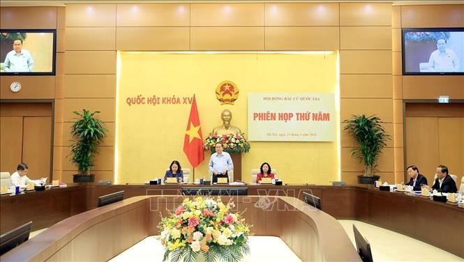 Phiên họp thứ 5 Hội đồng bầu cử Quốc gia ảnh 1