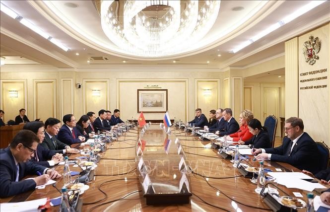 Thủ tướng hội kiến Chủ tịch Hội đồng Liên bang Nga Valentina Matviyenko ảnh 1