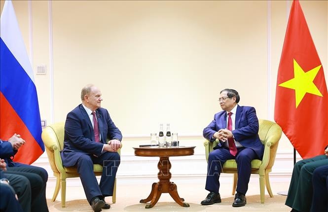 Thủ tướng tiếp Chủ tịch Đảng Cộng sản Liên bang Nga ảnh 1