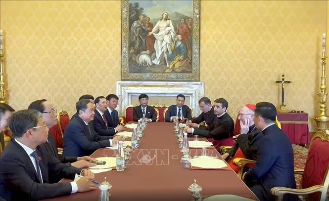 Chủ tịch Quốc hội Trần Thanh Mẫn gặp Thủ tướng Tòa thánh Vatican ảnh 3