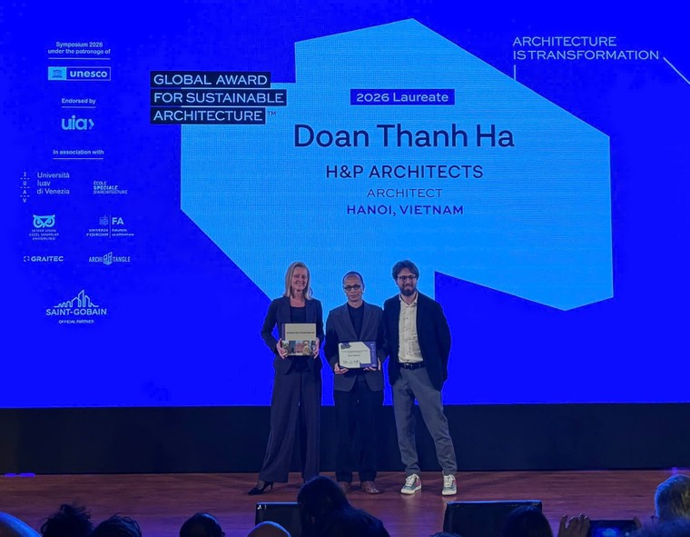 Kiến trúc sư Đoàn Thanh Hà nhận giải Kiến trúc bền vững toàn cầu 2026 tại Thổ Nhĩ Kỳ ảnh 1