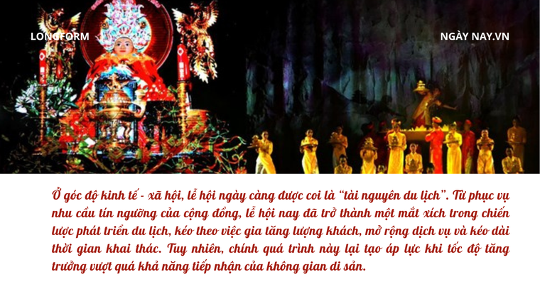 Biến đổi nghi thức và không gian lễ hội đương đại - Bài 2: Giới hạn bền vững từ thực tiễn quản lý ảnh 3