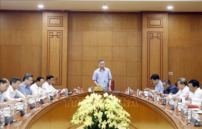 Tổng Bí thư, Chủ tịch nước Tô Lâm làm việc với Ban Tuyên giáo và Dân vận Trung ương ảnh 1