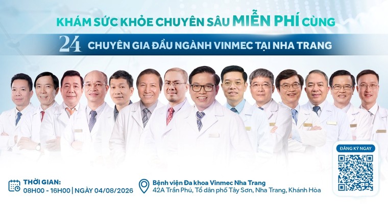 Khám sức khỏe chuyên sâu miễn phí cùng 24 chuyên gia đầu ngành Vinmec tại Khánh Hòa ảnh 1