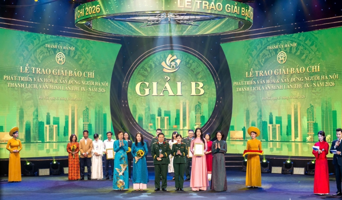 Trao Giải Báo chí về phát triển văn hóa và xây dựng người Hà Nội thanh lịch, văn minh lần thứ IX ảnh 3