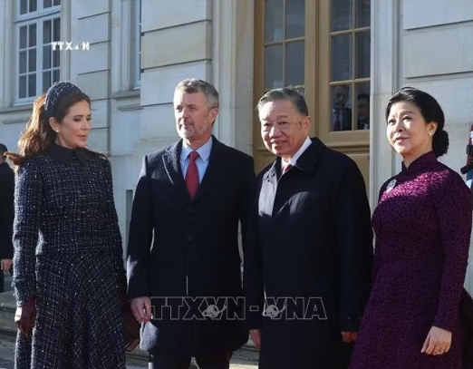 Tổng Bí thư, Chủ tịch nước Tô Lâm và Phu nhân hội kiến Nhà Vua Đan Mạch và Hoàng hậu ảnh 4