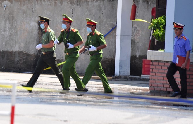 Diễn tập chống khủng bố ở nhà máy lọc dầu Dung Quất ảnh 14