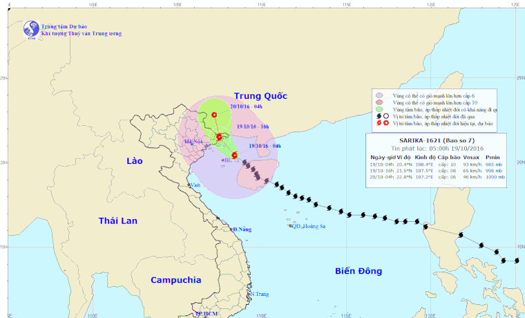 Bão số 7 vào Quảng Ninh, Bắc Bộ mưa to ảnh 1
