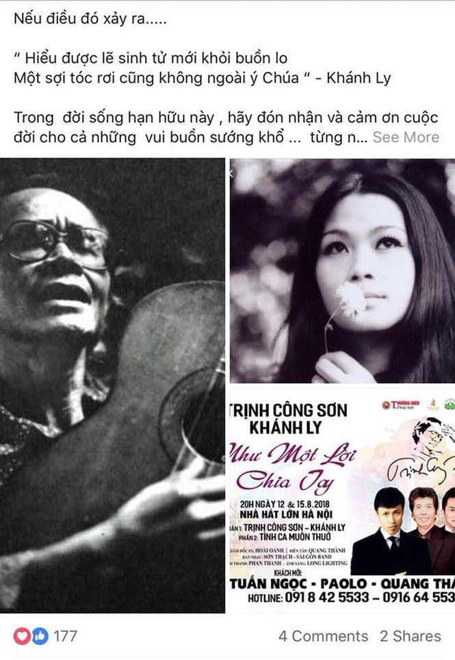 Khánh Ly vui vẻ cảm ơn người hâm mộ trước tin đồn qua đời ảnh 1