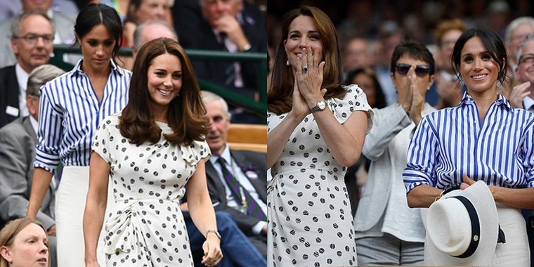 Hai công nương Hoàng gia Anh thân mật đi xem quần vợt ảnh 1