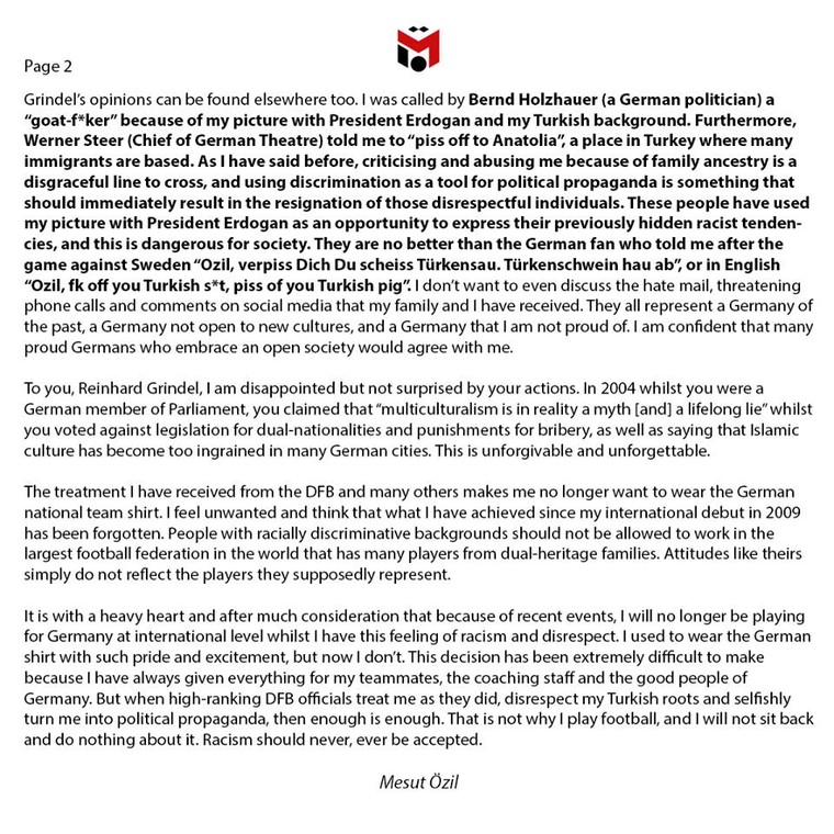 Giã từ đội tuyển quốc gia Đức, Ozil được nhiều người ủng hộ ảnh 3