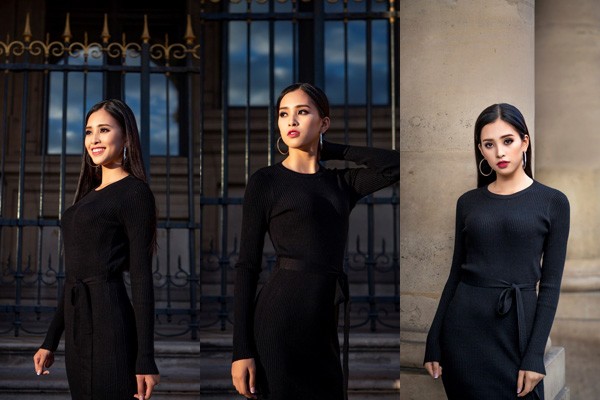 Hoa hậu Tiểu Vy xinh đẹp trên đường phố Paris ảnh 8