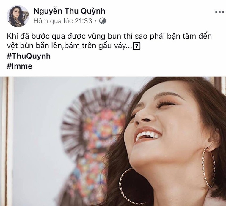 Bị chồng cũ nói xấu, Thu Quỳnh đáp trả bằng status đầy ẩn ý ảnh 2
