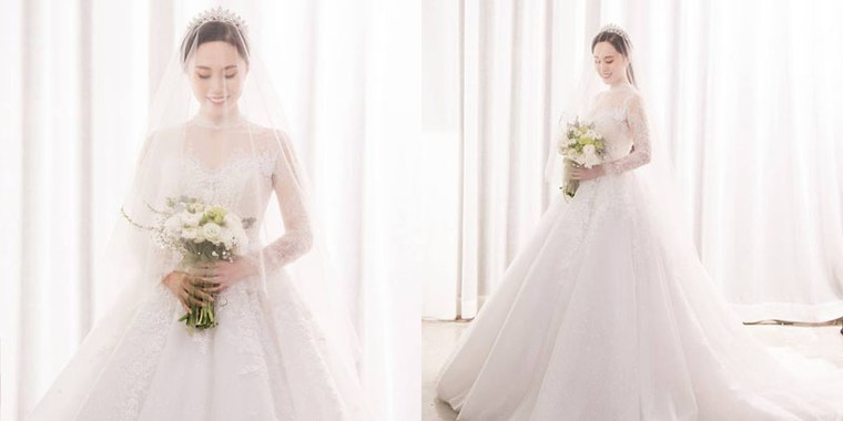 Ảnh cưới cực dễ thương của NSND Trung Hiếu và vợ trẻ ảnh 2