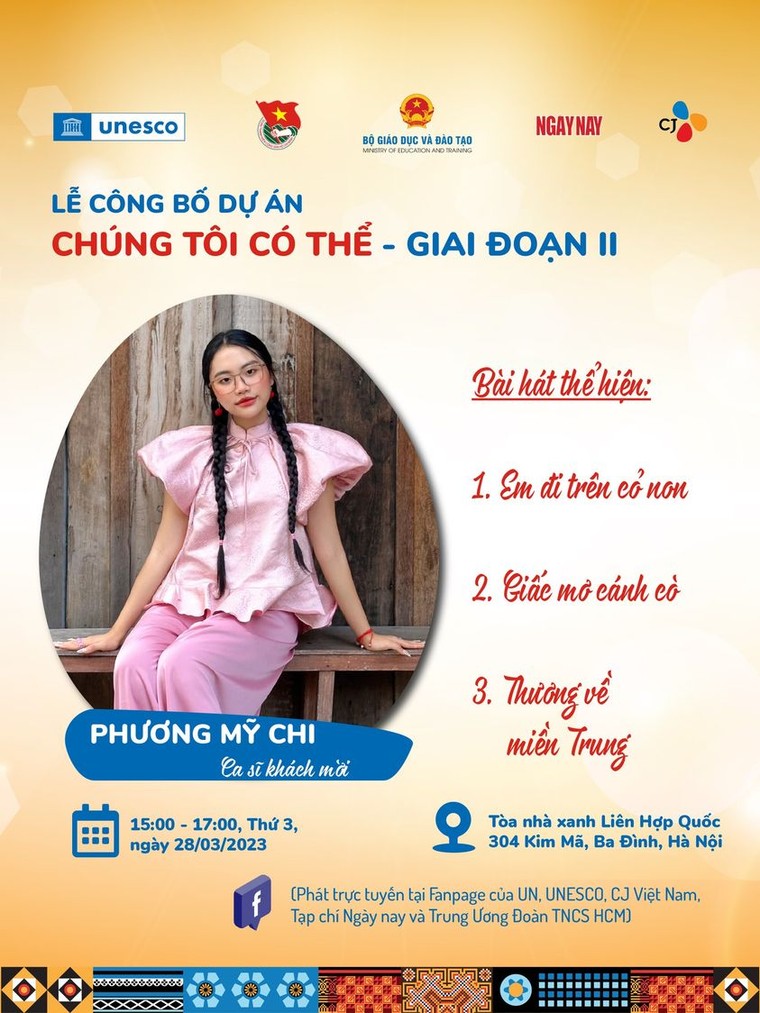 UNESCO: Isaac Hong và Phương Mỹ Chi là hai ca sĩ đồng hành tại Lễ công bố dự án "Chúng tôi có thể" ảnh 2