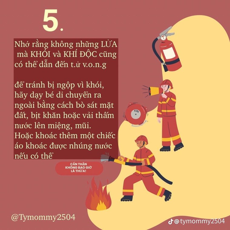 7 kỹ năng sinh tồn trong đám cháy cho trẻ ảnh 5
