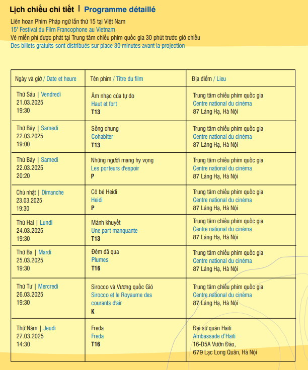 Liên hoan Phim Pháp ngữ lần thứ 15 tại Việt Nam: Hành trình khám phá văn hóa qua điện ảnh ảnh 1