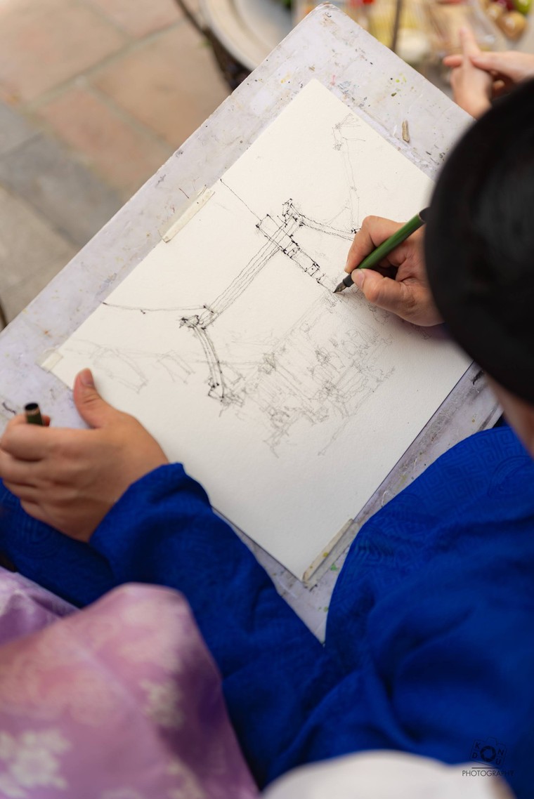 Phóng sự ảnh: Dự án sách “Ký họa hương vị phố cổ Hà nội” - tôn vinh vẻ đẹp ẩm thực Thủ đô ảnh 10