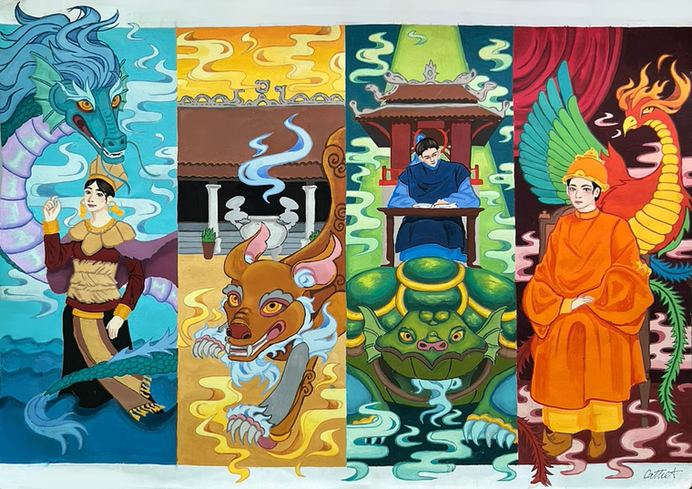 Công bố kết quả cuộc thi vẽ tranh quốc tế Rực rỡ Việt Nam 2025 ảnh 3