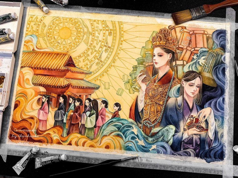 Lemon Studio ra mắt triển lãm “Họa Hồn Vóc Việt”: Tái hiện Việt phục qua góc nhìn họa sĩ trẻ ảnh 5