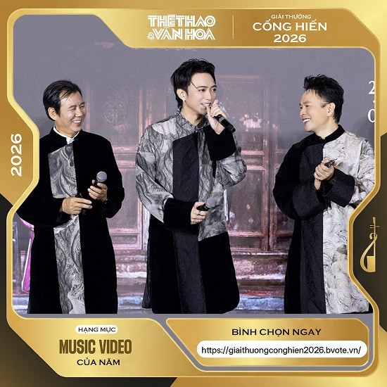 SOOBIN và CONGB dẫn đầu bình chọn chung cuộc tại Giải thưởng Cống hiến 2026 ảnh 1