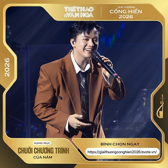 SOOBIN và CONGB dẫn đầu bình chọn chung cuộc tại Giải thưởng Cống hiến 2026 ảnh 7