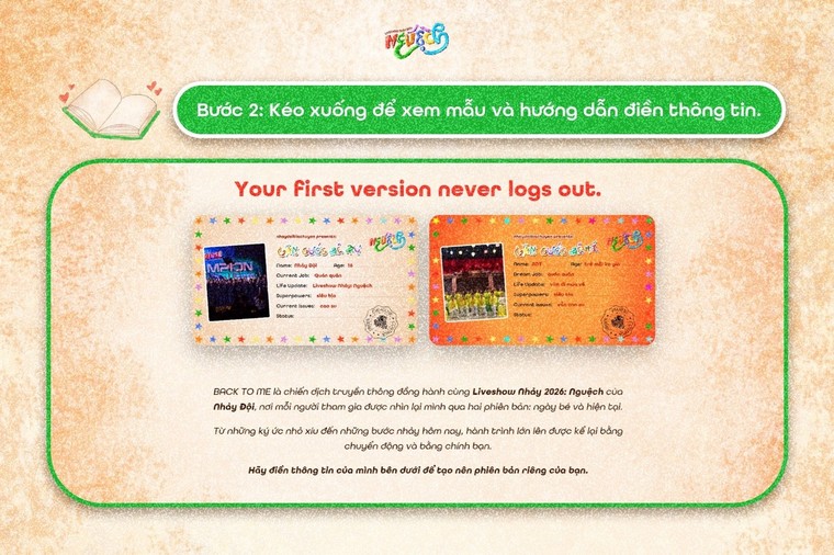 ID Card “Back to me” - Chiếc “căn cước” đưa khán giả nhập vai vào thế giới của Liveshow Nhảy 2026: Nguệch ảnh 7