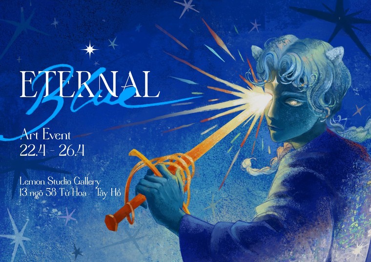 Triển lãm “Eternal Blue”: Khi sắc xanh trở thành ngôn ngữ của nội tâm ảnh 1