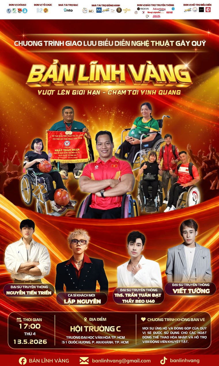 Chương trình biểu diễn gây quỹ "Bản lĩnh vàng": Vượt lên giới hạn - Chạm tới vinh quang ảnh 1